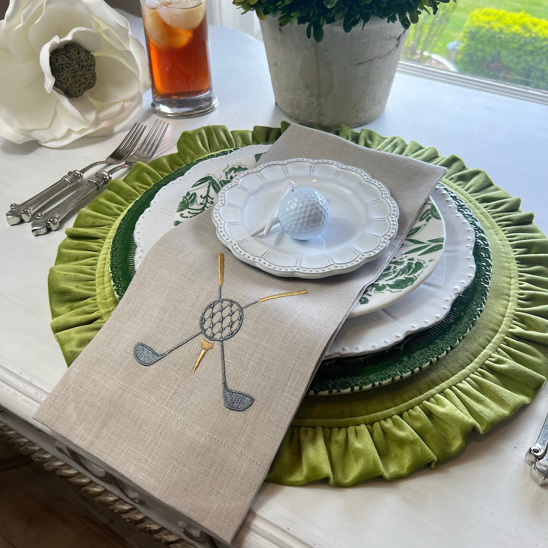 Golf Linen Hand Towel