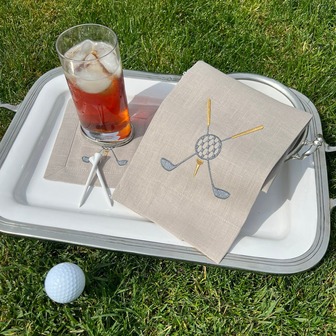 Golf Linen Hand Towel