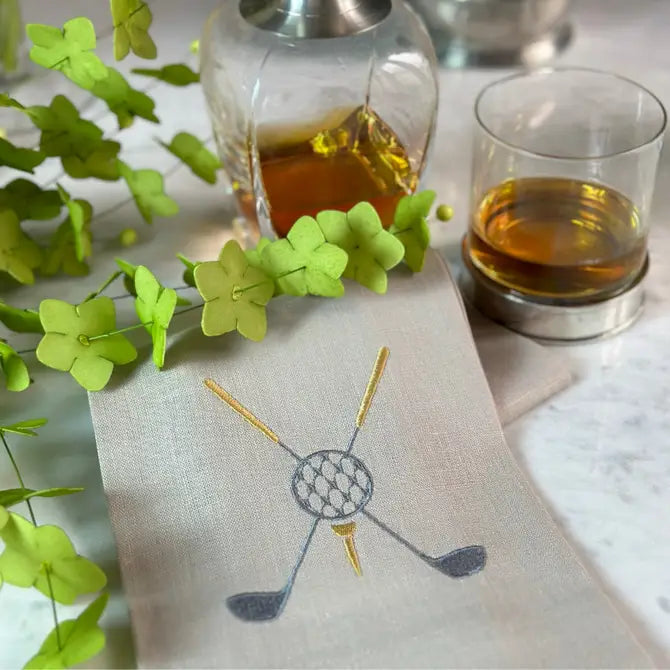 Golf Linen Hand Towel