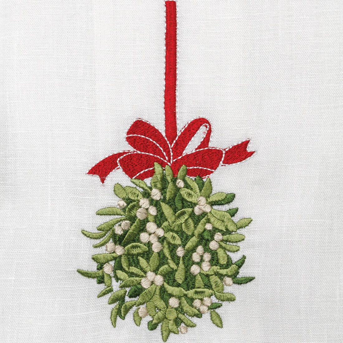 Holiday Garland Linen Hand Towel