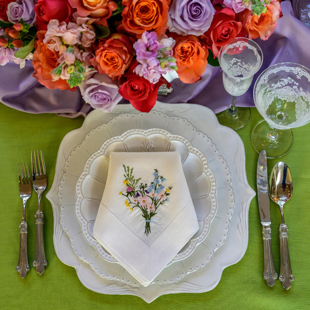 Wildflower Bouquet Linen Napkin (4ct)