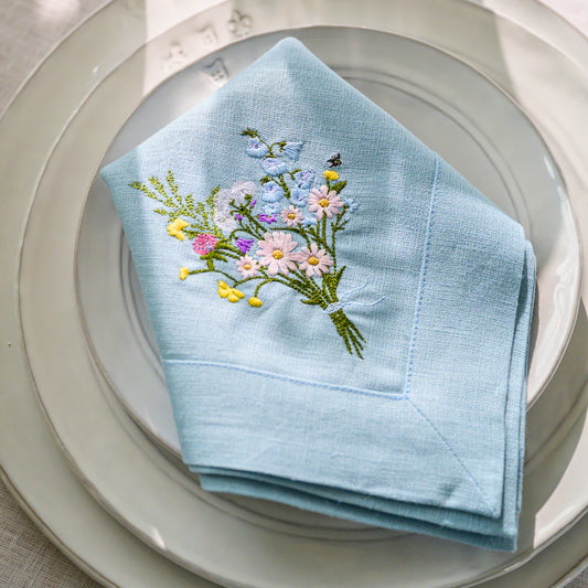 Wildflower Bouquet Linen Napkin (4ct)