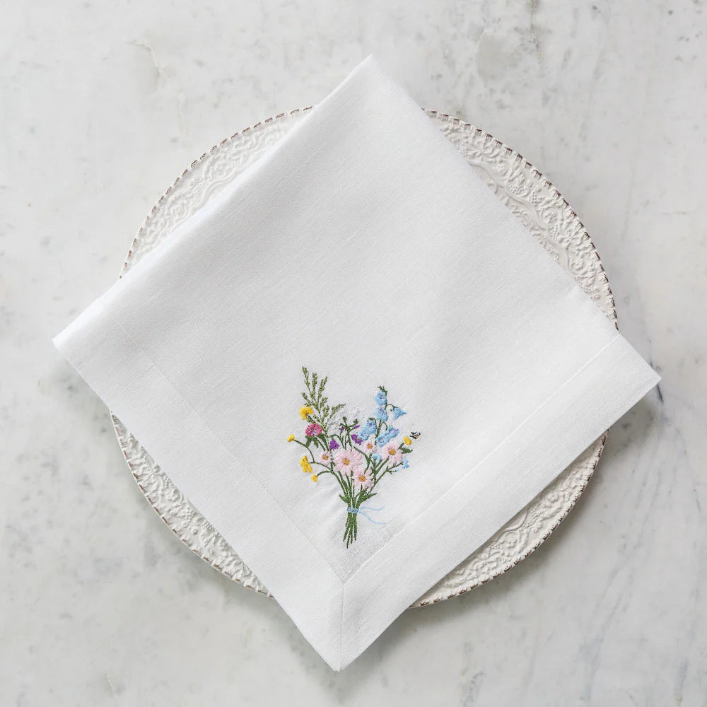 Wildflower Bouquet Linen Napkin (4ct)