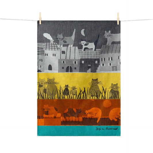 La Nuit des Chats Dishtowel