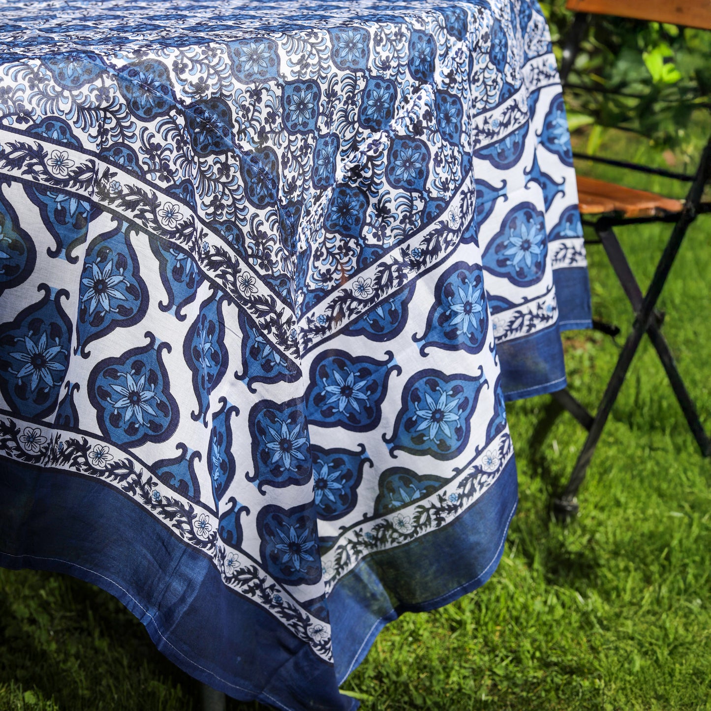 Cassis Blue Organza