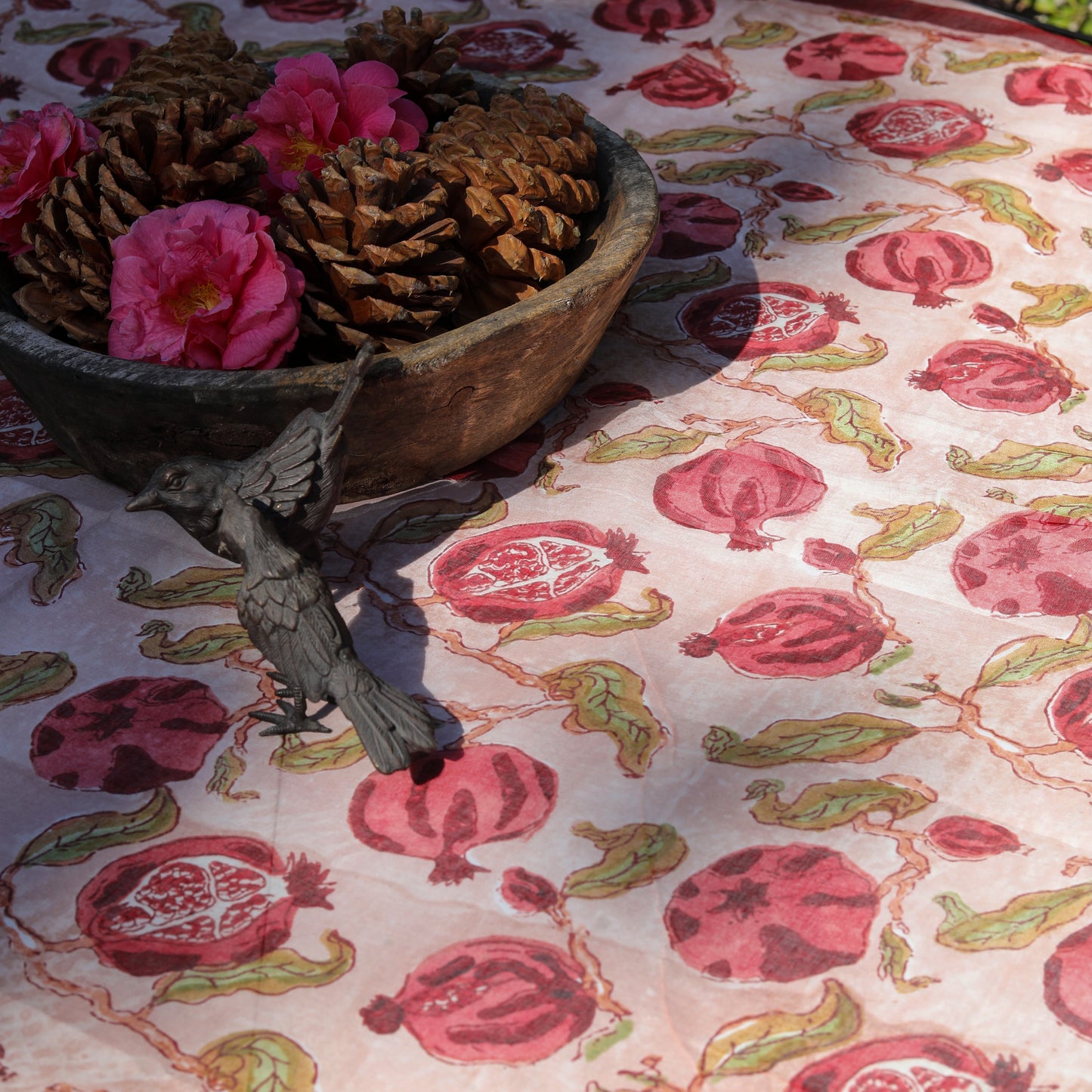 Pomegranate Red/Mustard Organza
