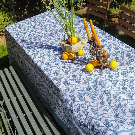 Blue Granade Organza