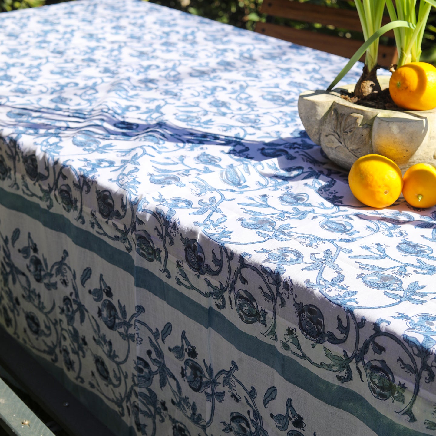 Blue Granade Organza