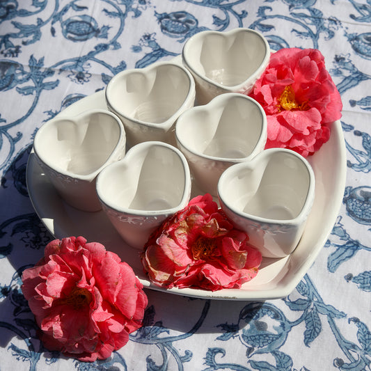 Ceramic Heart Dish Set