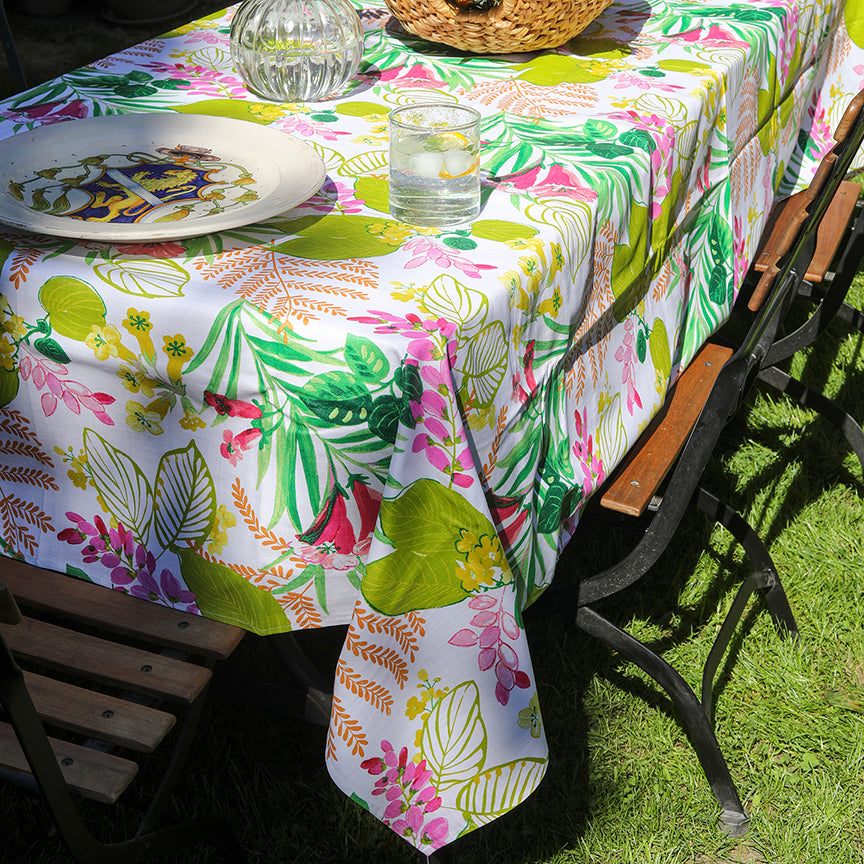 Multicolor Floral Coated