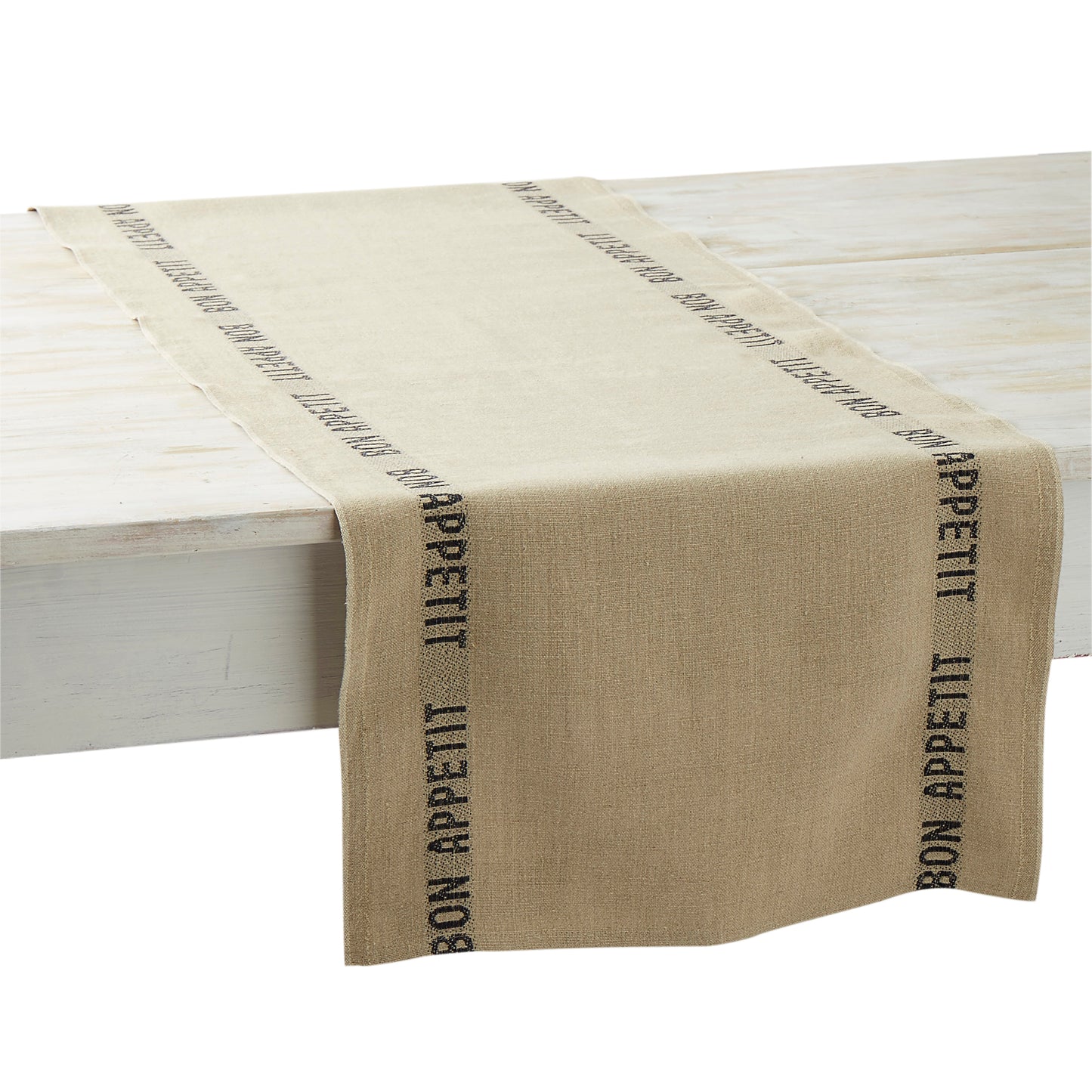 Tan Bon Appétit Table Runner