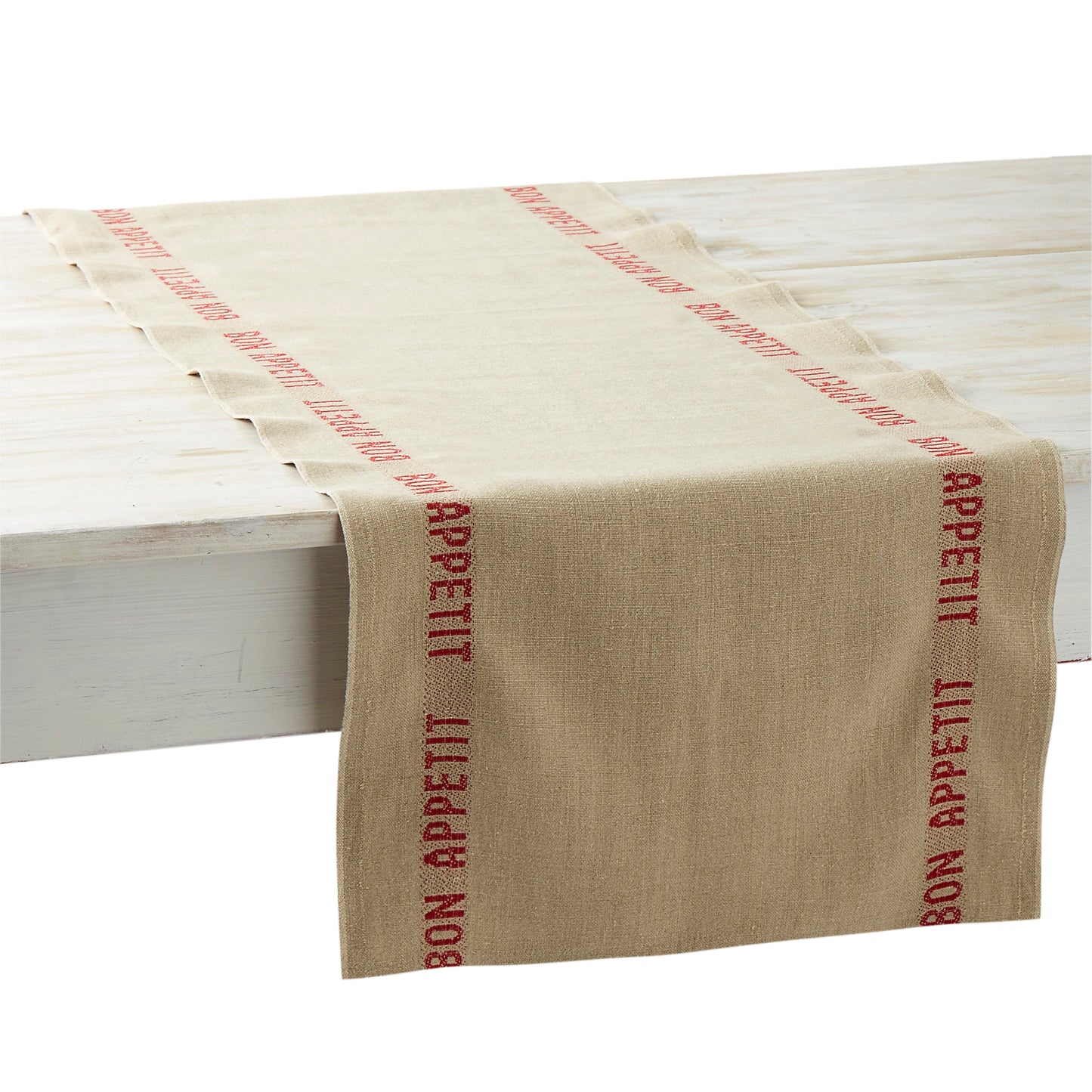 Tan Bon Appétit Table Runner