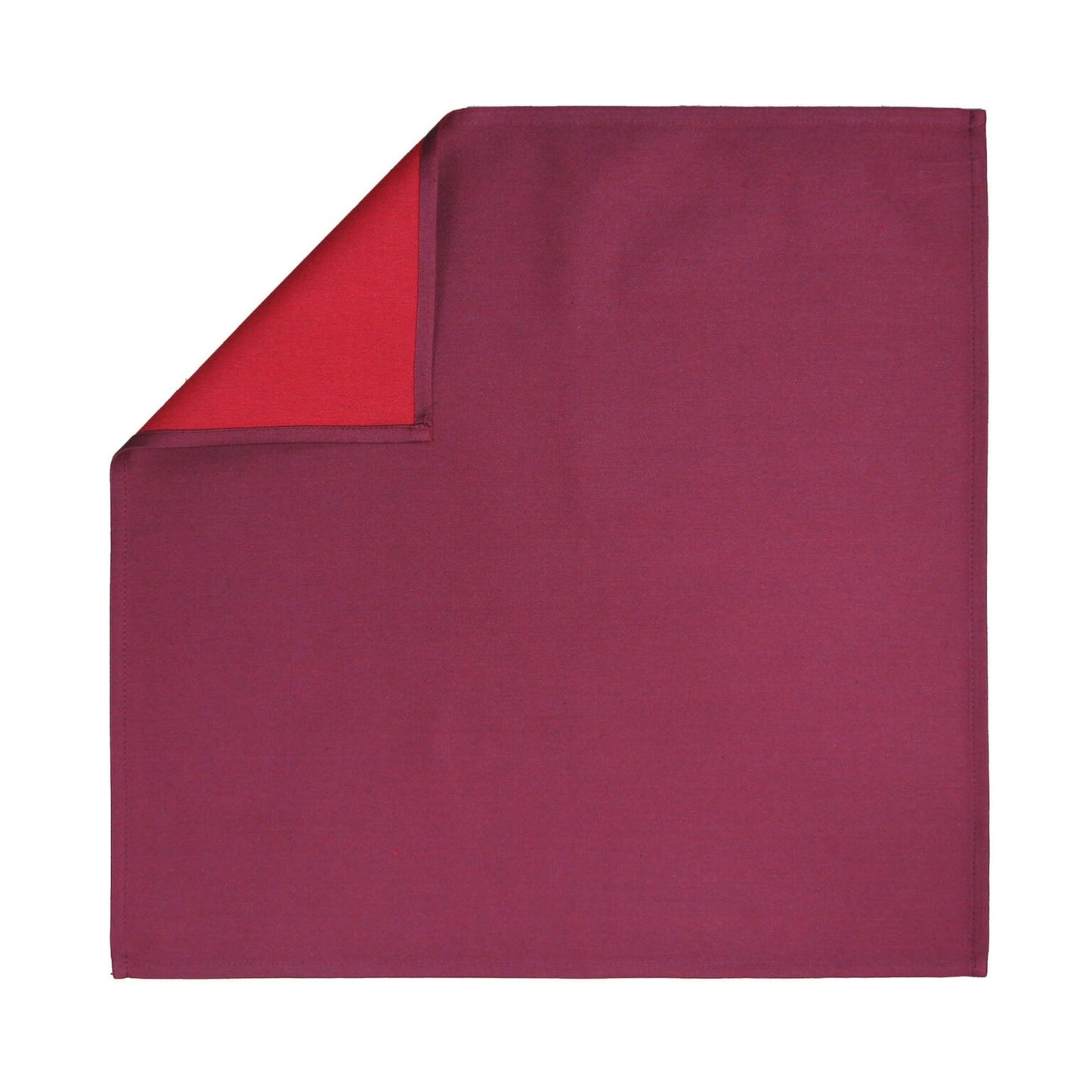Satin Aubergine & Rouge Napkin (6 ct)