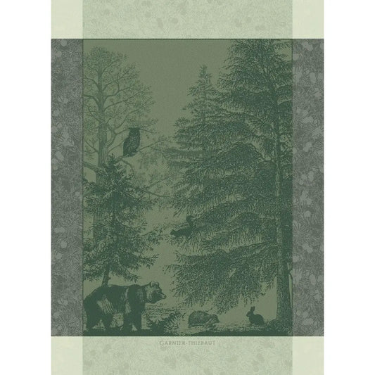 Animaux De La Foret Sapin Dishtowel