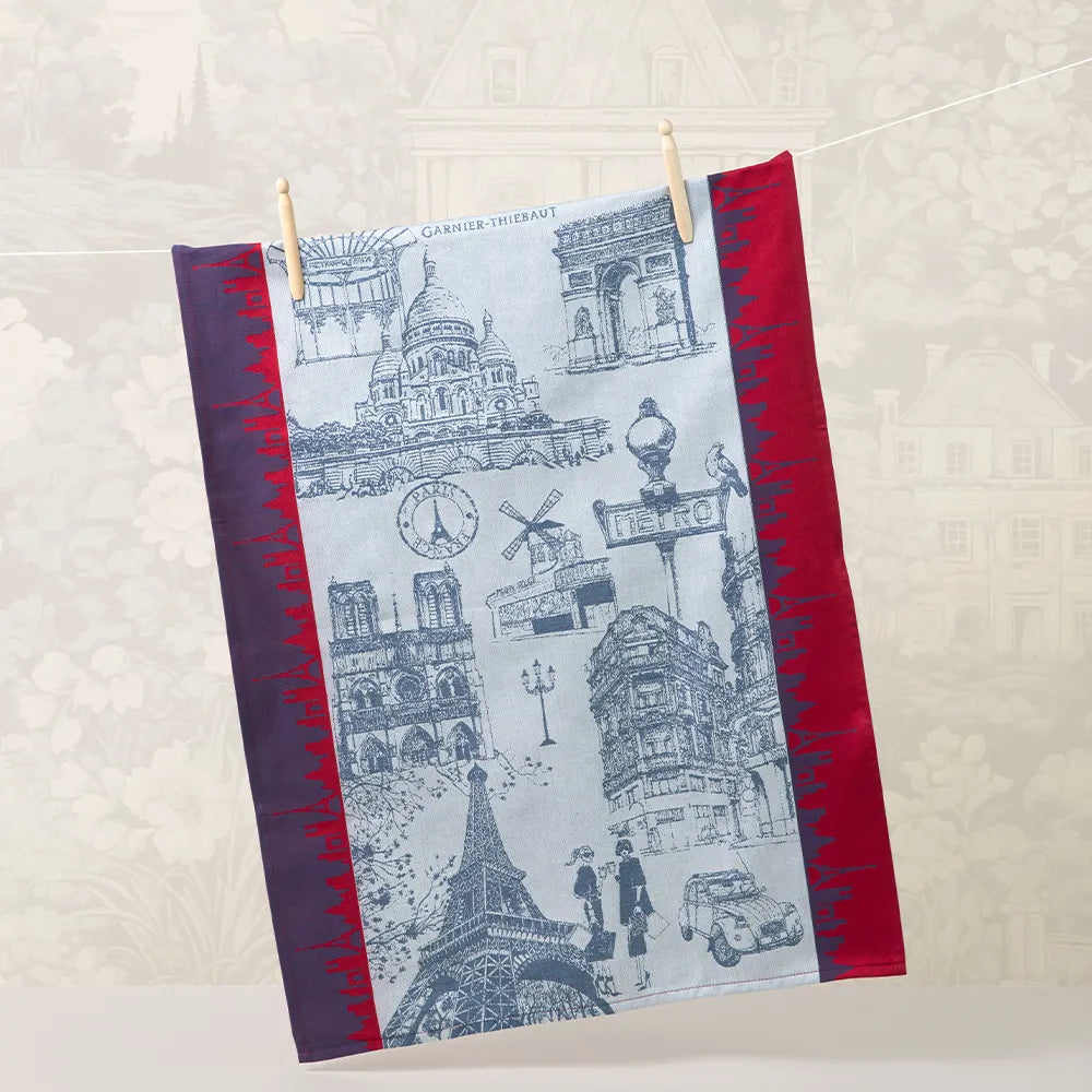 J'Aime Paris Tricolore Dishtowel