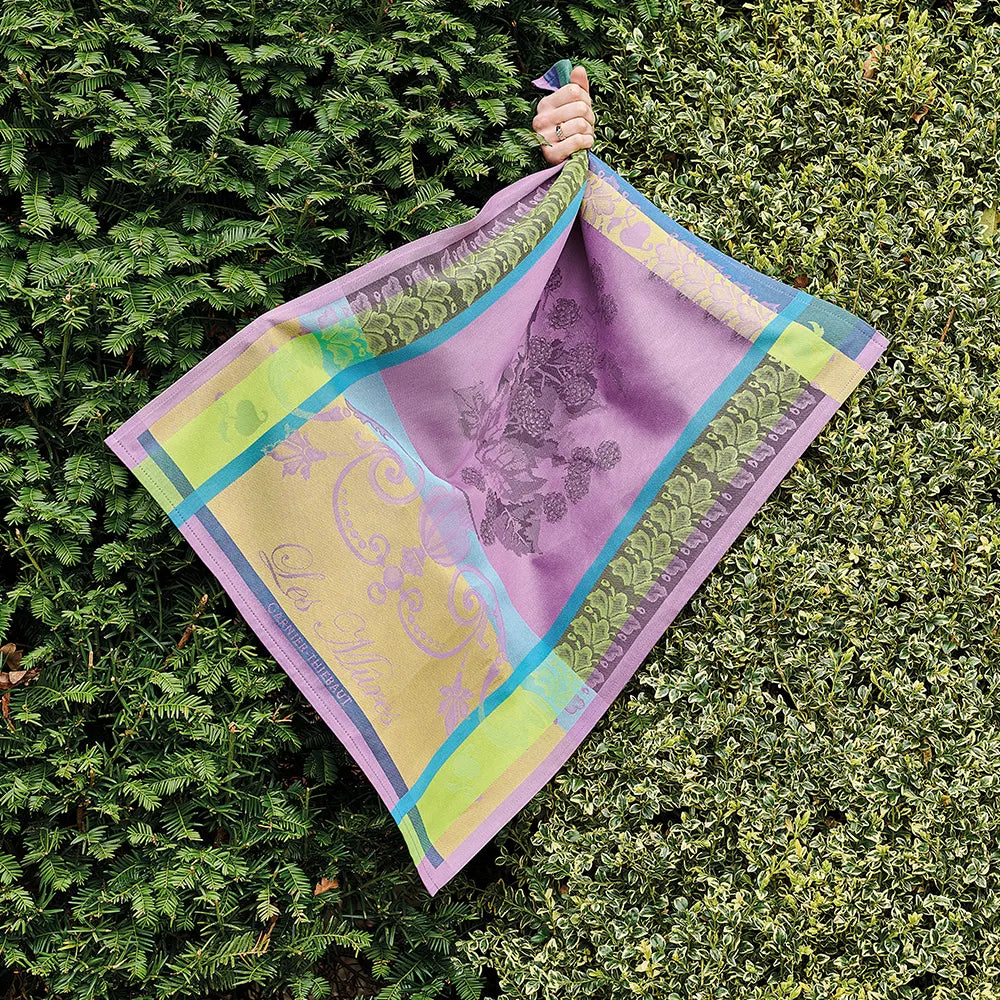 Les Mures Violet Dishtowel
