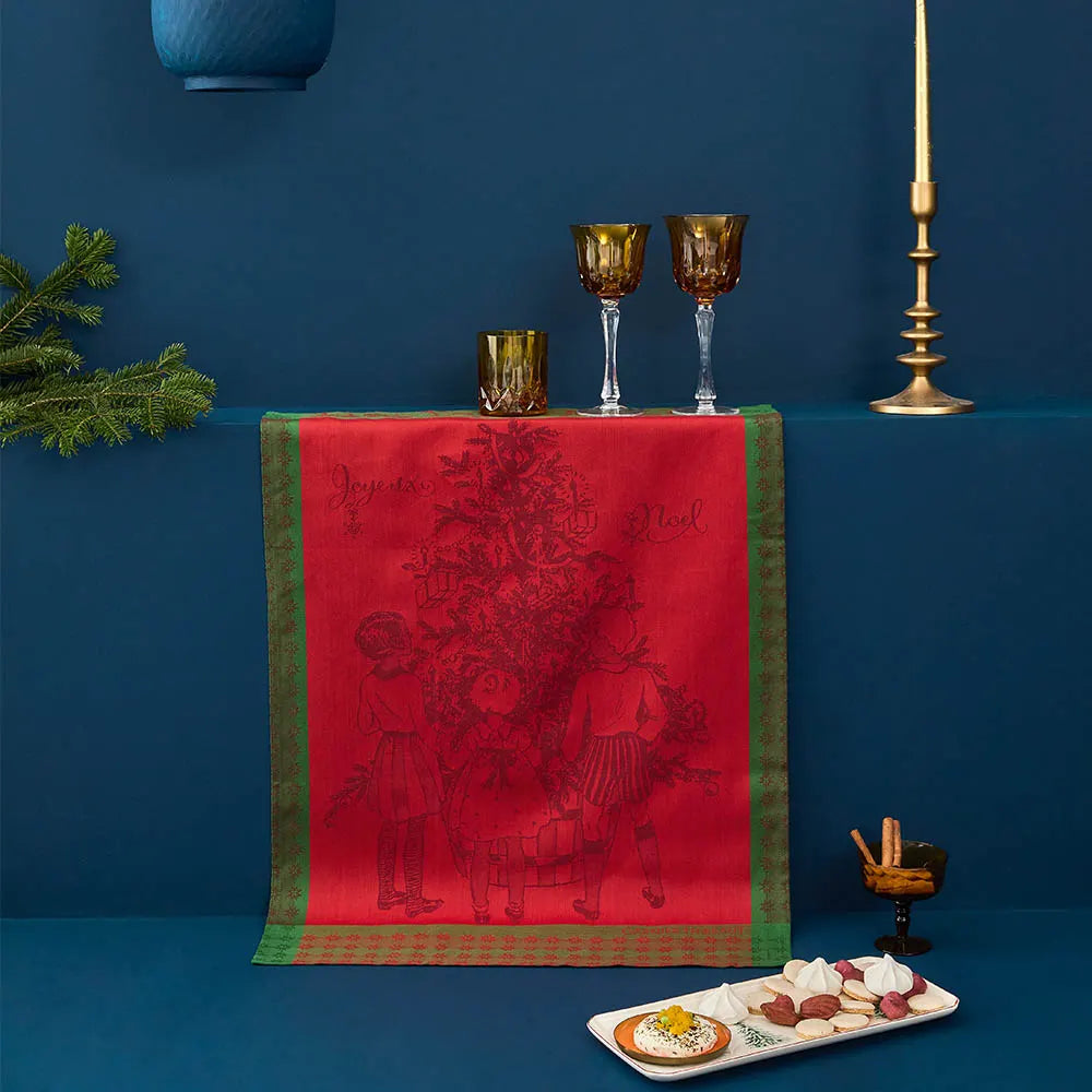 Noel D'Enfance Houx Dishtowel
