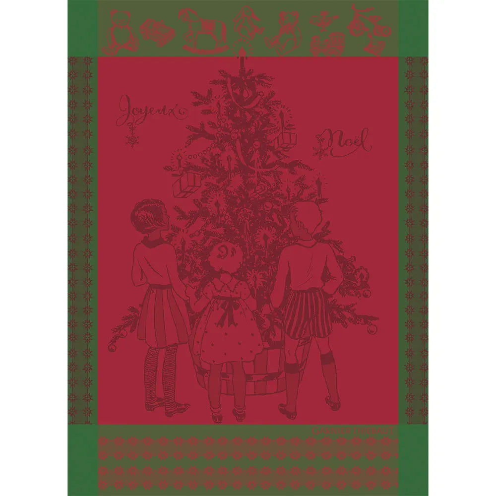 Noel D'Enfance Houx Dishtowel