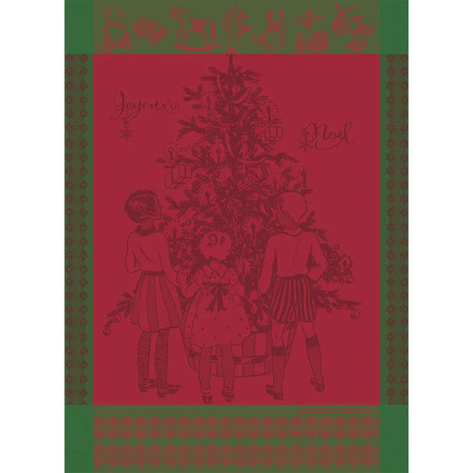Noel D'Enfance Houx Dishtowel