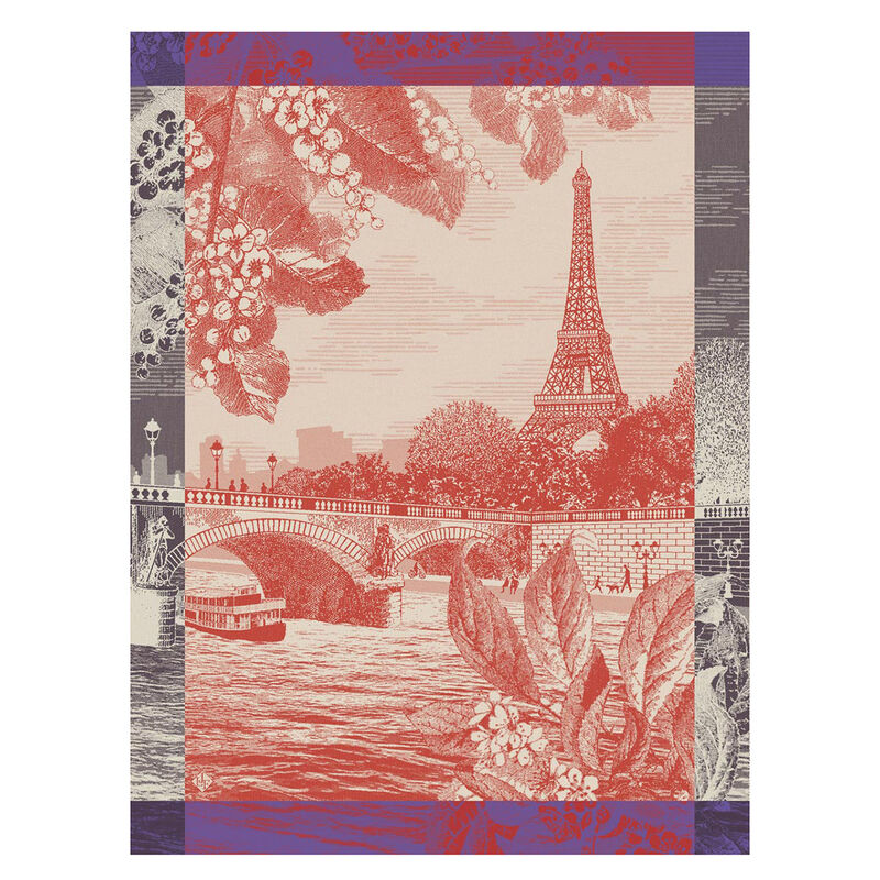 Paris Sur Seine Dishtowel