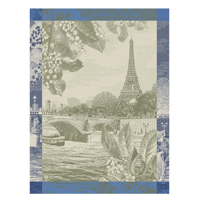 Paris Sur Seine Dishtowel