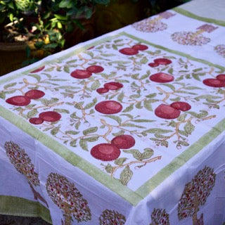 Orange Tree Red/Green Organza