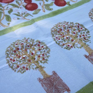 Orange Tree Red/Green Organza