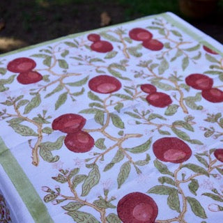 Orange Tree Red/Green Organza