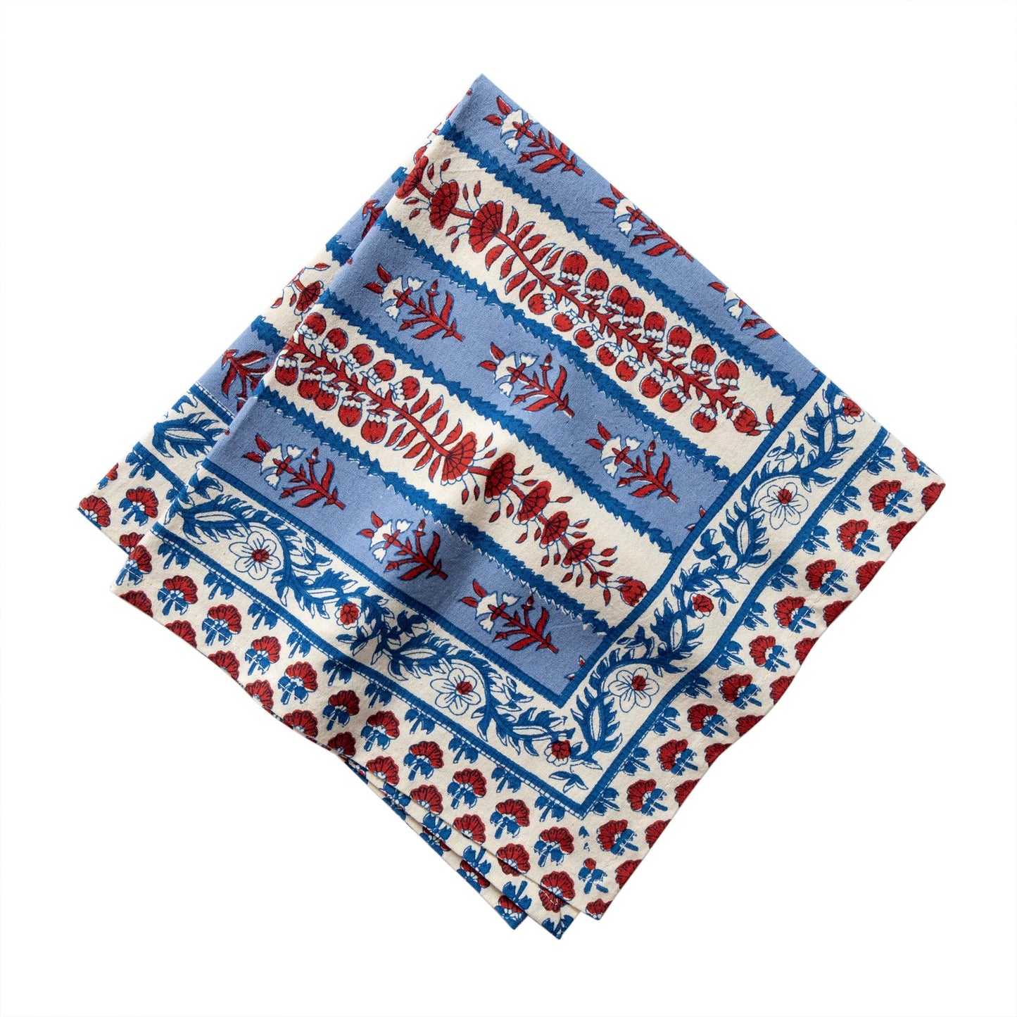 Avignon Napkins Red & Blue (6 ct)