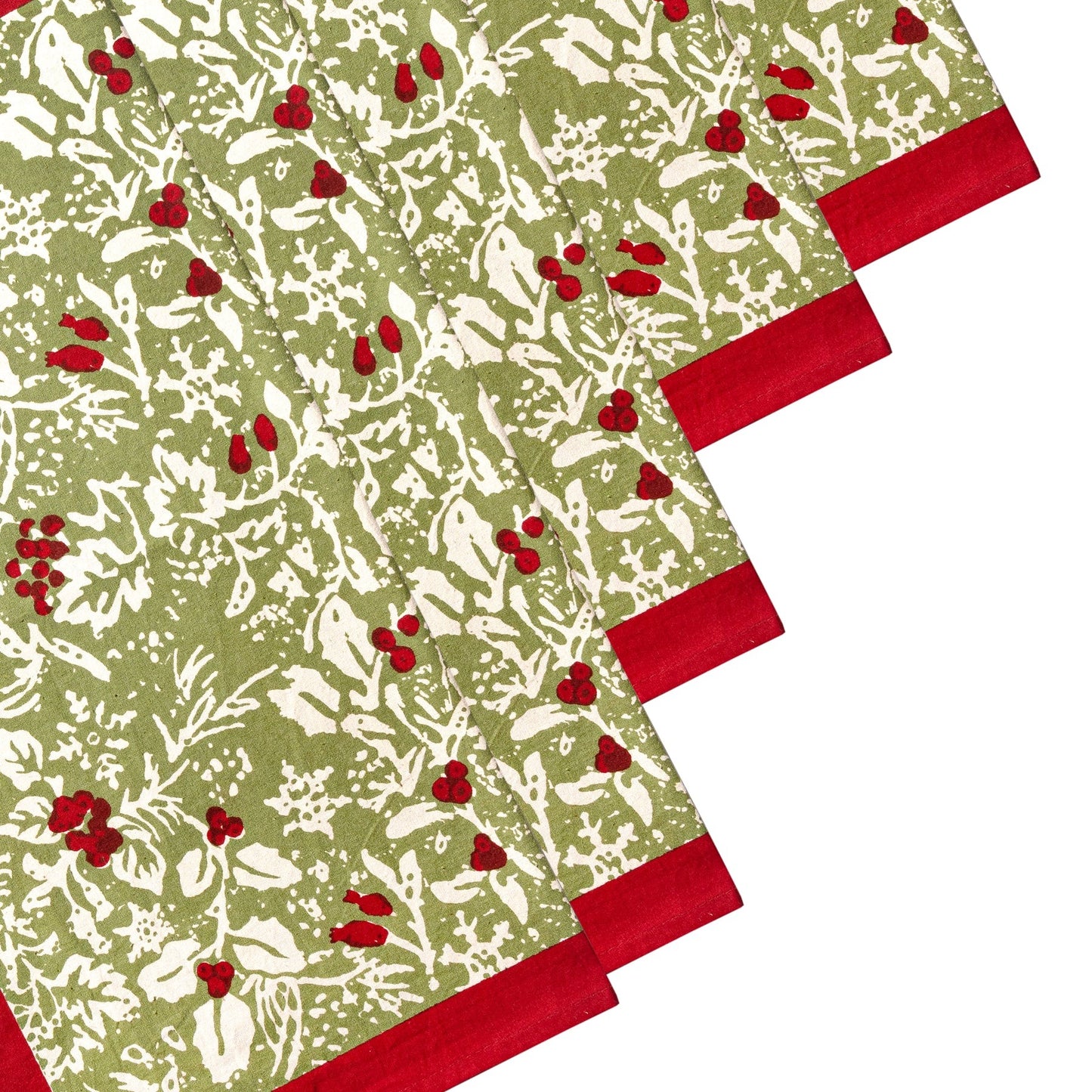 Baies de Houx Red & Green Napkin (6 ct)