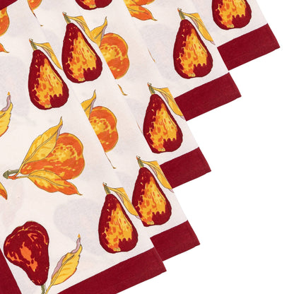 Orchard Pear Burgundy Napkin (6 ct)