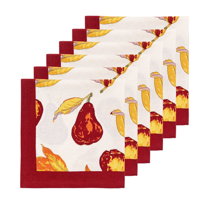 Orchard Pear Burgundy Napkin (6 ct)