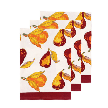 Orchard Pear Burgundy Dish Towel