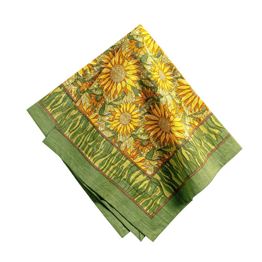 Sunflower Yellow & Green Napkin (6 ct)