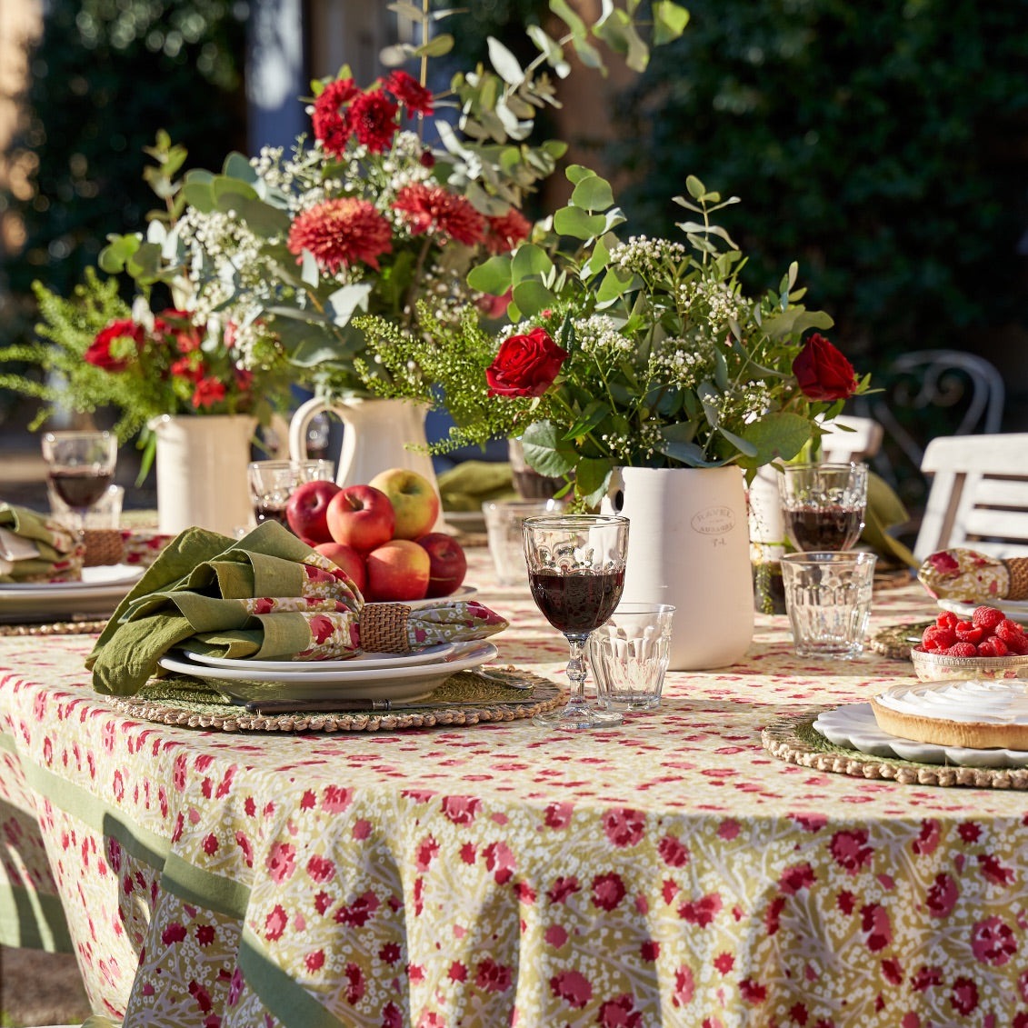 Meadows Red & Green Napkin (6 ct)