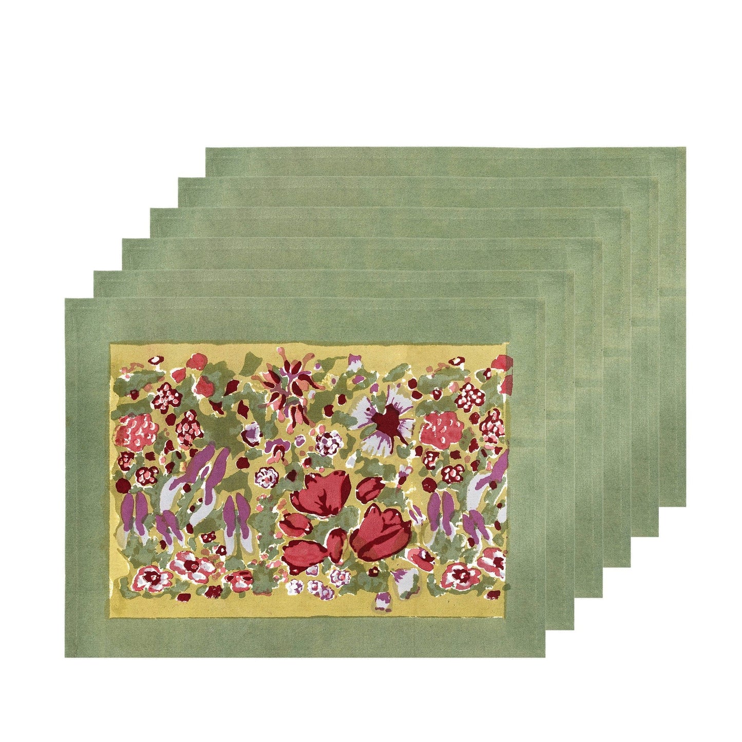 Jardin Red & Green Placemats