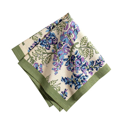 Wisteria Green & Blue Napkin (6 ct)