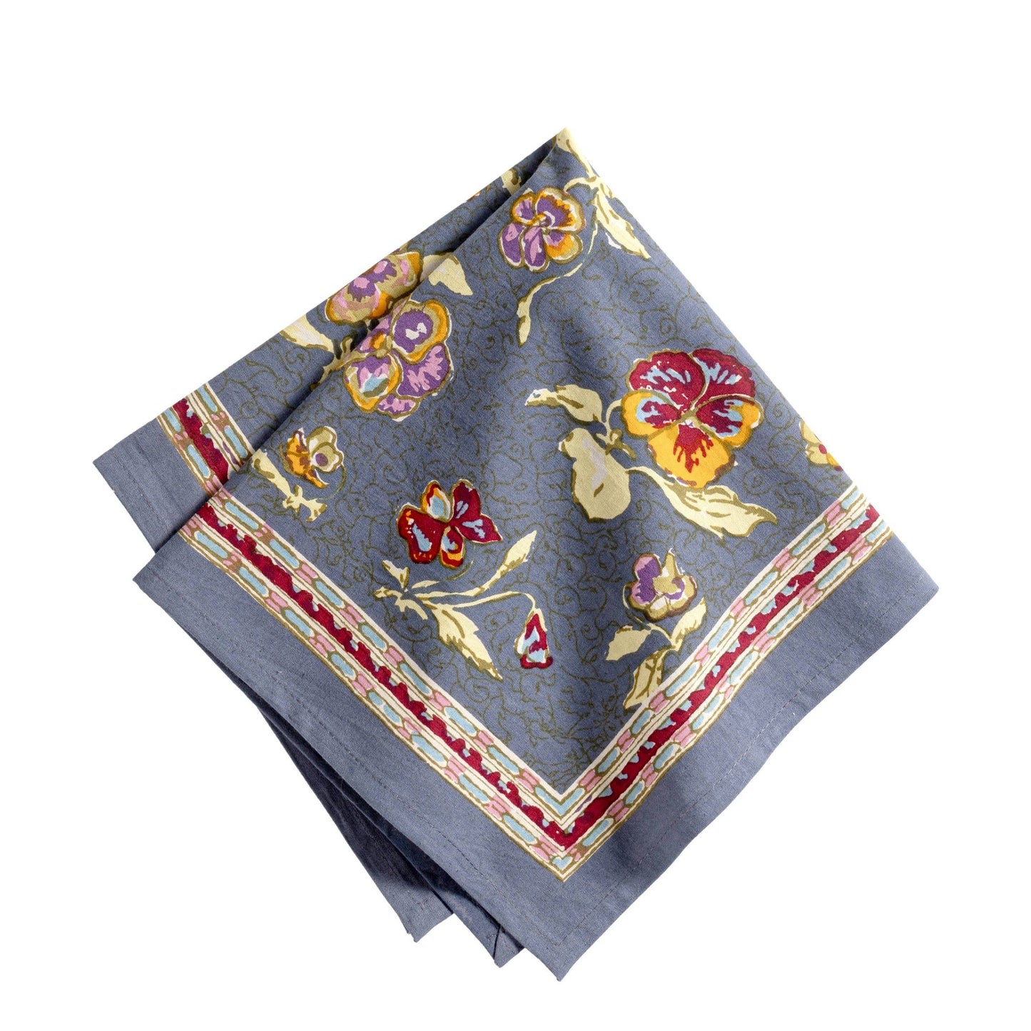 Pansy Red & Grey Napkin (6 ct)