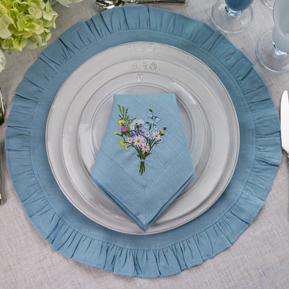 Wildflower Bouquet Linen Napkin (4ct)