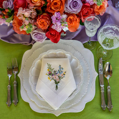 Wildflower Bouquet Linen Napkin (4ct)