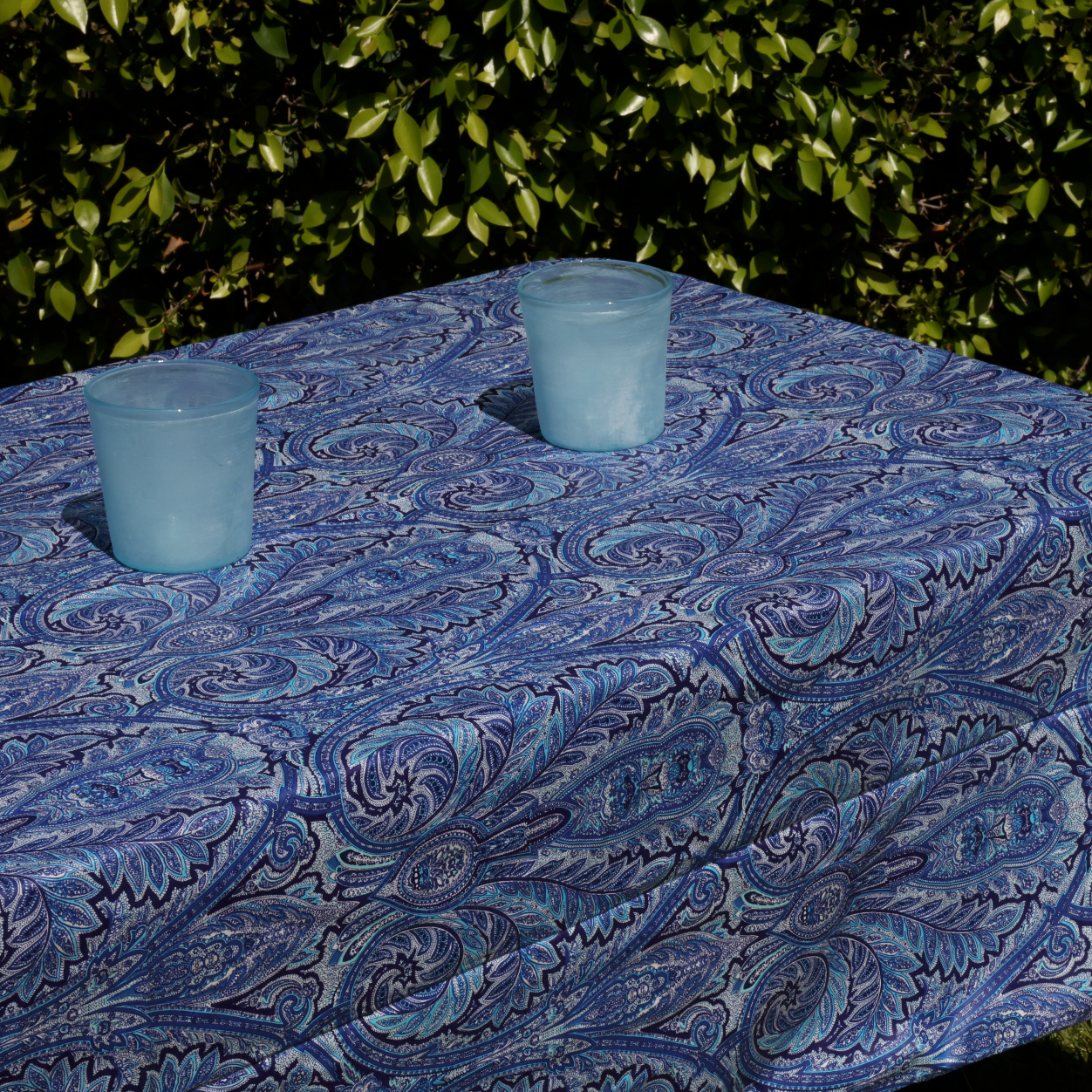 Paisley Blue Provence Coated