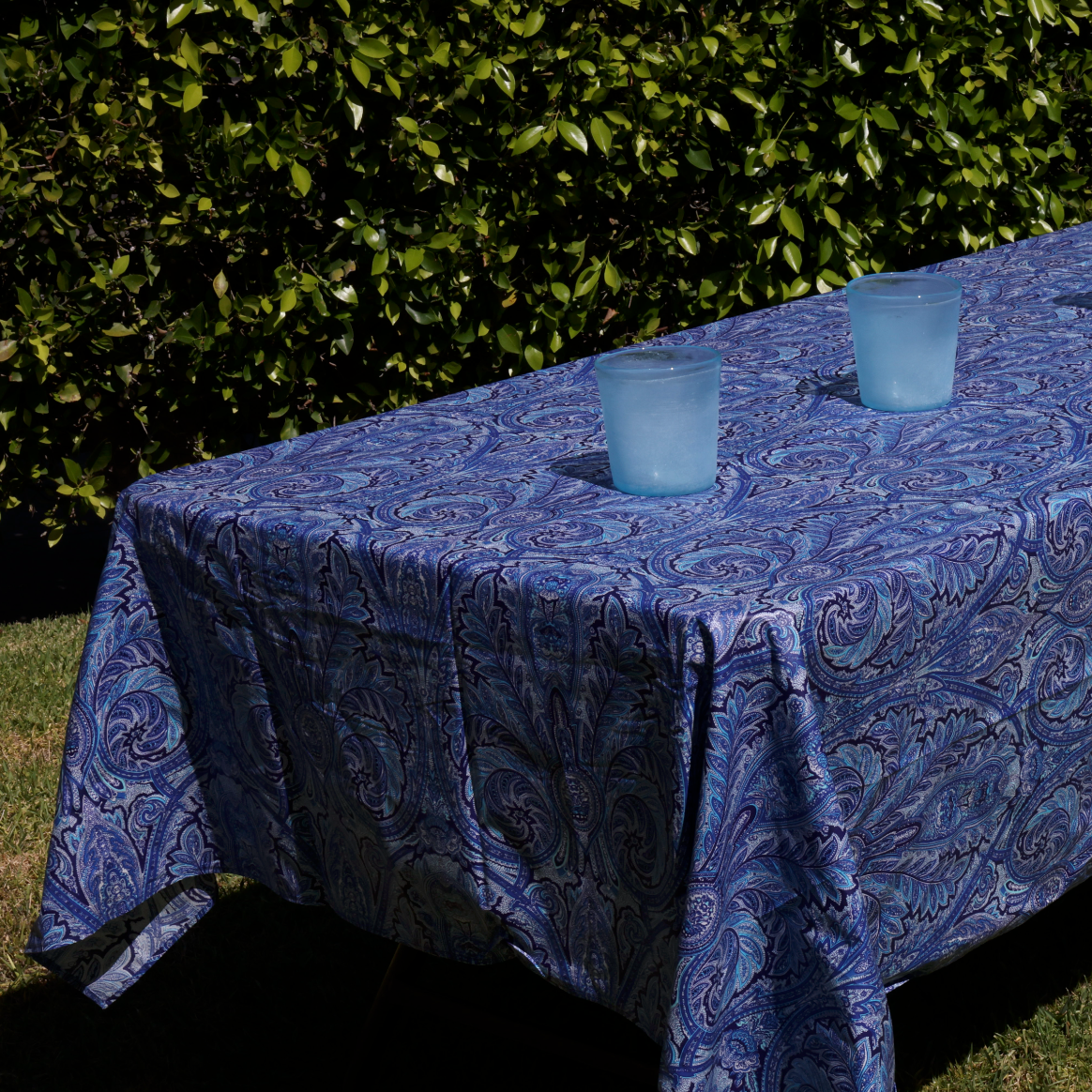 Paisley Blue Provence Coated