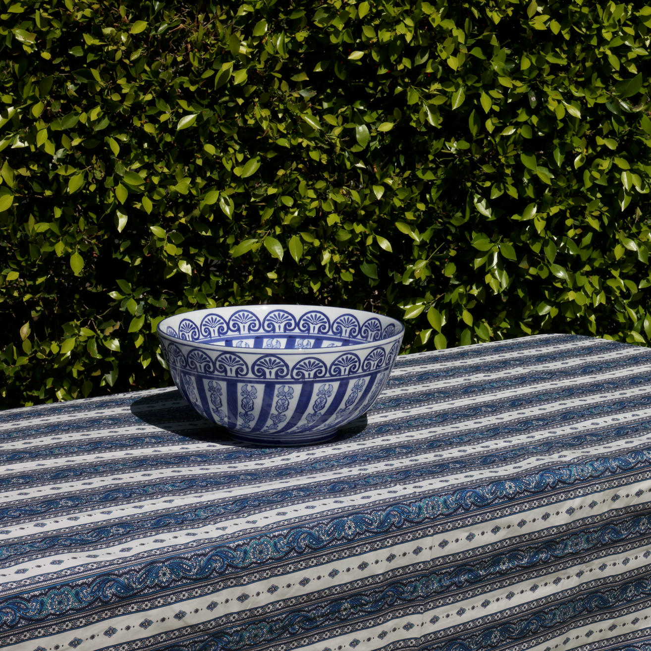 Blue & White Stripes Coated