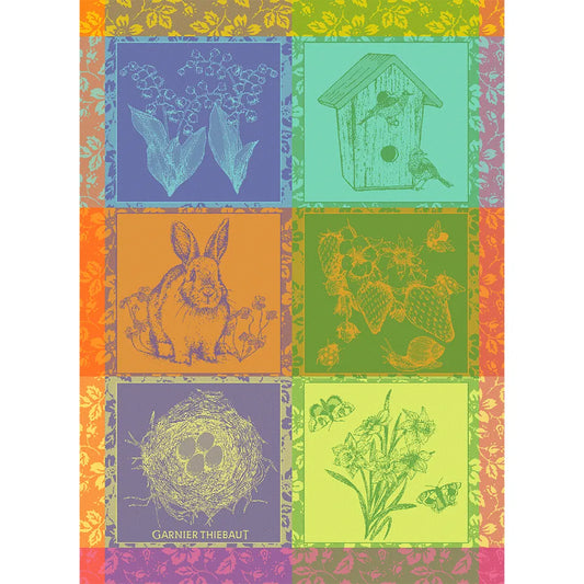 Hello Spring Prairie Dishtowel