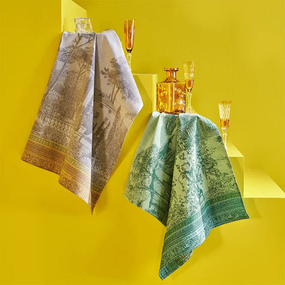 Jardin Spirituel Vert Dishtowel