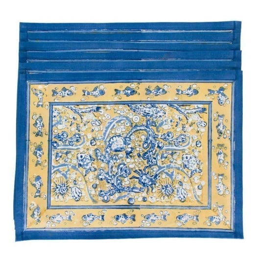 La Mer Blue & Yellow Placemats