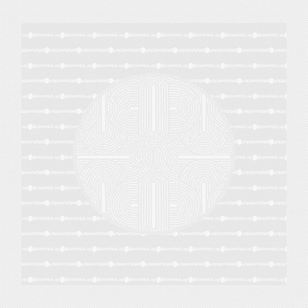 Full view of Le Cercle Blanc Jacquard Napkin in white.