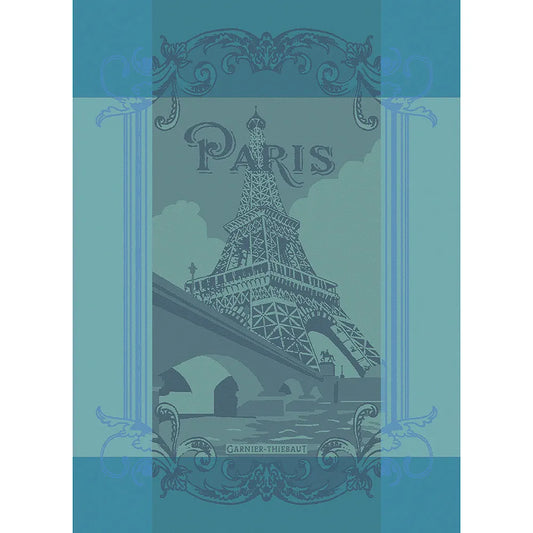Paris Seine Turquoise Dishtowel