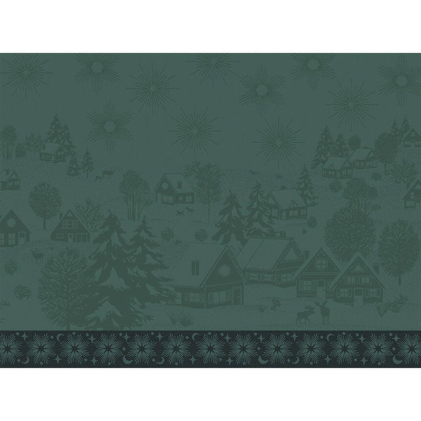 Green Sous Les Étoiles French cotton placemat 
