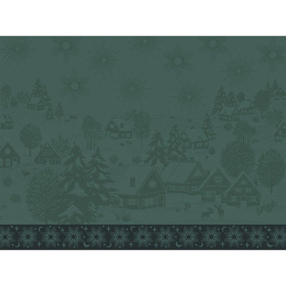 Green Sous Les Étoiles French cotton placemat 